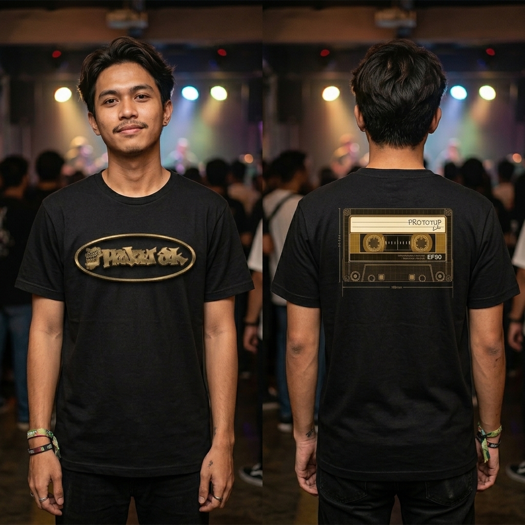 Model wearing the PROJEKT AK tee